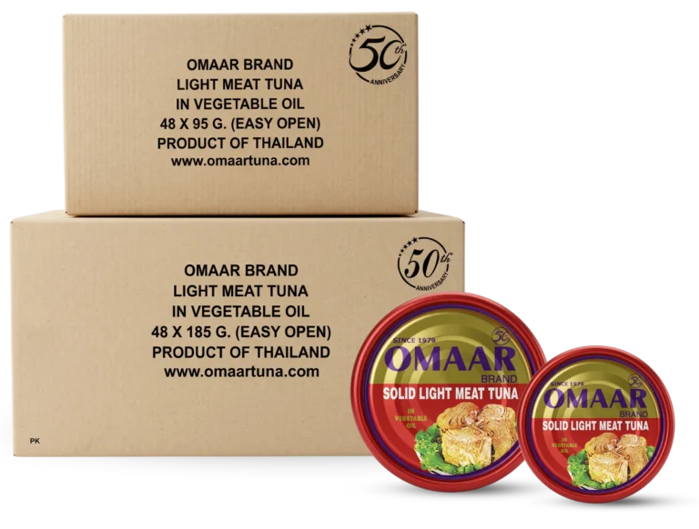 Omaar Solid Light Meat Tuna in Vegetable in Oil with Carton Case
