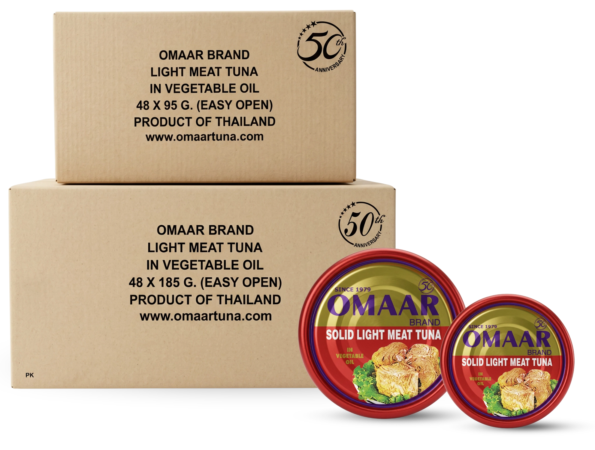 Omaar Solid Light Meat Tuna in Vegetable in Oil with Carton Case