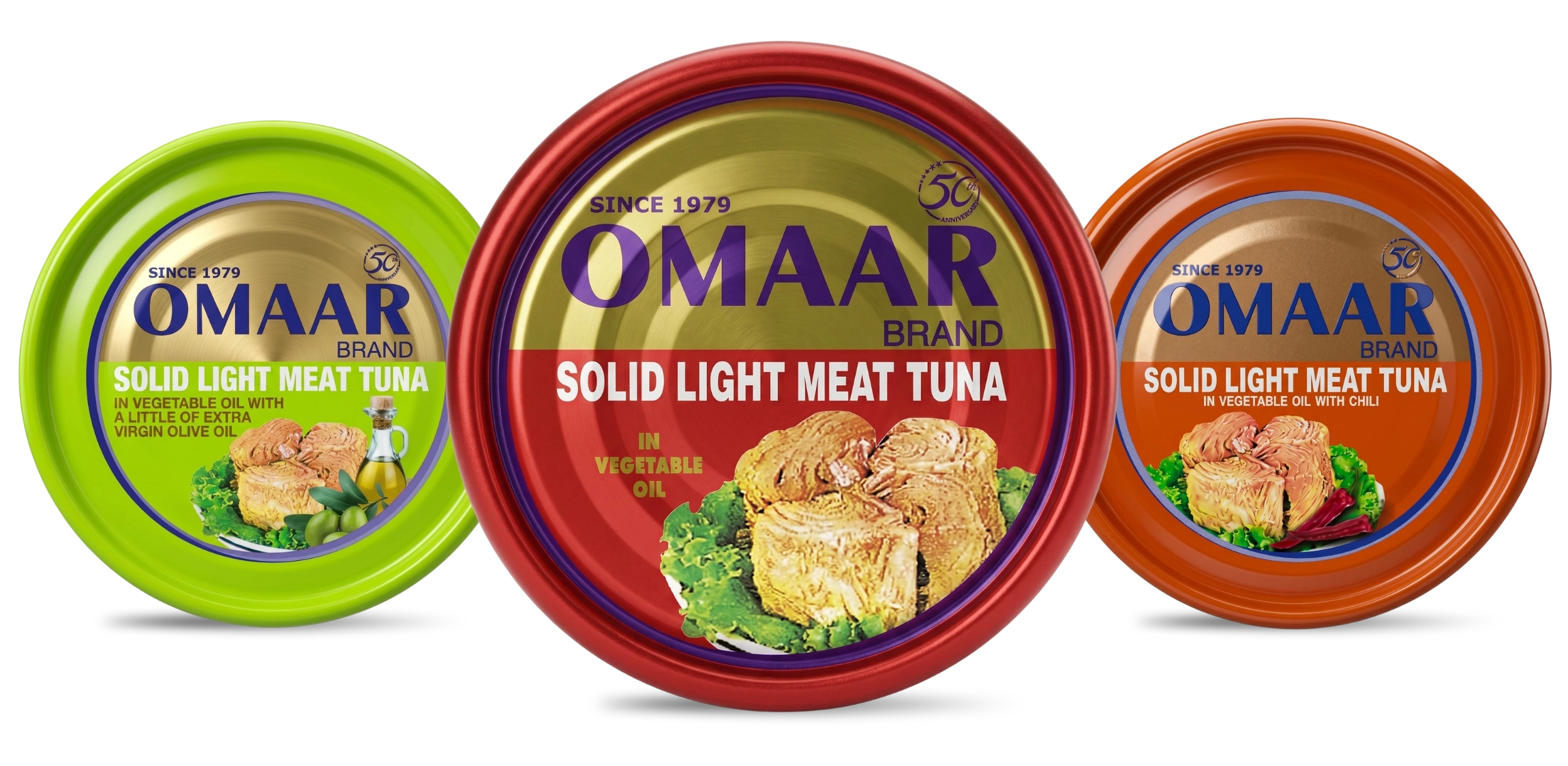 Omaar Solid Light Meat Tuna Variants